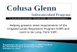 Colusa Glenn - Sacramento River Watershed Program · P.O. Box 1205, Willows, California 95988 - Phone (530) 934-8036 - Email cgsubwatershed@sbcglobal.net Colusa Glenn Subwatershed