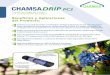 DRIP PC2 - Grupo Chamartin€¦ · eupo s. a. Tamaño Tubo (mm) PC216mm Ratio Caudal (LPH) a 1 bar 1.60 2,20 3,80 pe 20mm Ratio Caudal a 1 bar 1,50 2,20 3,80 Espesor Pared (mm) 1