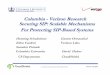 Columbia -Verizon Research Securing SIP: Scalable ... · Ongoing -SIP DoS Detection and Mitigation Filters Authentication based -Return Routability Check – For UDP use SIP's built-in