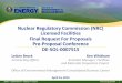 Nuclear Regulatory Commission (NRC) Licensed Facilities ... ... Apr 14, 2015  · • Briefing slides, tour information and attendee list will be posted on the NRC Licensed Facilities