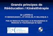 Grands principes de Rééducation / Kinésithérapie · Grands principes de Rééducation / Kinésithérapie Dr LOTITO G Pr BENSOUSSAN L, Pr VITON JM, Pr DELARQUE A Pôle de Médecine