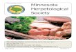 Minnesota Herpetological Society · field and John J. Moriarty’s Amphibians and Reptiles Native to Minnesota since 1994. The format of these two publica-tions is the standard which
