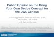 Public Opinion on the Bring Your Own Device Concept for ... · and Aleia Clark Fobia U.S. Census Bureau *Disclaimer: This presentation is released to inform interested parties of