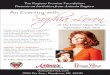 An Evening with Sophia Loren - rugieropromise.org · Sophia Loren Ticket and Dinner package $150.00 Seating is located within the ˜ rst 20 rows on the Main Floor. Leave for the Opera