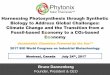 Harnessing Photosynthesis through Synthetic Biology to Address … · 2017-08-21 · = $0.35/gallon of butanol (assumes cost of CO ... US Wholesale Price Butanol & Crude Oil 10 year