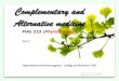 PHG 323 (Phytotherapy · Phytotherapy of cardiac arrhythmias : Examples Common (Latin) names Part used Key comp. Dose/d Ginseng (Panaxginseng) Root Ginsenosides –saponins 1-2 g