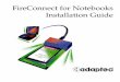 FireConnect for Notebooks Installation Guidedownload.adaptec.com/pdfs/installation_guides/Fire...FireConnect for Notebooks is fully inserted, you will see the FireConnect for Notebooks