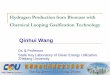 Qinhui Wang - IEA Greenhouse Gas R&D · PDF file Invention Patent of China. Hydrogen from solid fuel with near zero emission by anaerobic gasification. China patent No. ZL 2003 1 0108667.5,
