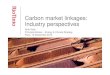 Carbon market linkages: Industry perspectives · Carbon market linkages: Industry perspectives Ruth Kelly Principal Adviser – Energy & Climate Strategy Paris, 12 September 2013
