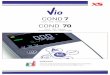 Cond - TDS - Temperature COND 70 · 2020-01-28 · COND 70 Only 6 buttons to easily manage all the functions of the instrument. A comfortable portable laboratory. The instrument is
