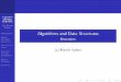 Algorithms and Data Structures - Recursionmsyd/wyka-eng/recursion.pdf · Introduction Linear 2nd-order Equations Imprtanto 3 Cases Quicksort Average Complexity Master Theorem Summary