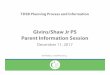 Givins/Shaw Jr PS Parent Information Session · Parent Information Session December 11, 2017 Bill Wallace, TDSB Planning. 2 Agenda ... Available on the TDSB public website: ... Each