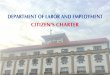 DEPARTMENT OF LABOR AND EMPLOYMENT &,7,=(1¶6&+$57(5s Charter_2019 Edition.pdf · The Department of Labor and Employment (DOLE) is the national gov ernment agency mandated to formulate
