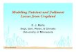 Modeling Nutrient and Sediment Losses from Cropland - 2006 ... · Management Effects. Univ. of Minnesota ... management, ponds, and channel Sediment loads based on Modified Universal