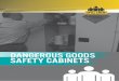 DANGEROUS GOODS SAFETY CABINETS Crew...• Cabinets designed to comply with Australian Standard AS4452. • The cabinets are designed for indoor use. Code Dimension (H x W x D) Capacity