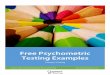 Free Psychometric Testing Examples · Title: Free Psychometric Testing Examples Author: Australia’s Best Value Pre-Employment Behavioural Testing Subject: Connect Testing Created