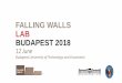 FALLING WALLS LAB BUDAPEST 2018 - Budapest ......2018/06/12  · teaser: Dynamic variable internet provisioning model 2. Eszter Borbála BOTH PhD student at Szent István University