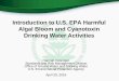 Introduction to U.S. EPA Harmful Algal Bloom and ......Introduction to U.S. EPA Harmful Algal Bloom and Cyanotoxin Drinking Water Activities . Hannah Holsinger . Standards and Risk
