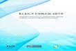 ELECT CHECK 2019 - FuJo · methodologies. The initial focus has been on political advertising during the 2019 European Election campaign and the ERGA Report on this was published