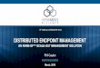 DISTRIBUTED ENDPOINT MANAGEMENT...Distributed Endpoint Management (DEM): An Open-Source Project Enable efficient, dynamic configuration and provisioning of NVMe-oF Resources Started