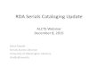 120815 RDA Serials Cataloging ... RDA Serials Cataloging Update Steve Shadle Serials Access Librarian