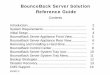 BounceBack Server Solution Reference Guide · hard drive onto a direct attached storage device. With this functionality, BounceBack offers three methods to complete a full system