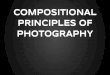 PHOTOGRAPHY PRINCIPLES OF COMPOSITIONAL...A bad composition can ruin a photograph completely, despite how interesting the subject may be. Use these 8 principles Rule of Thirds (ROT)