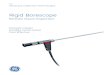 Rigid Borescope - jwjndt.com · of a special penta-prism at the tip ensures correct image orientation without the need for a compensating dove-prism. Special attention to maximizing