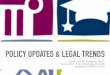 POLICY UPDATES & LEGAL TRENDS - Exceptional Children · LEA SELF-ASSESSMENT NC 1508 CLASS SIZE: SCHOOL AGE AND PRESCHOOL NC 1508-1 Class Size: School Age and Preschool (c) Compliance
