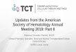 Updates from the American Society of Hematology Annual ......PTCL PD - - Deceased PTCL CR No 7-months Alive in CR PTCL PD - - Deceased Leukemia (n=5) DL1: 1 x 107 NR - - Deceased DL2: