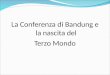 La Conferenza di Bandung e la nascita del Terzo Mondodocenti.unimc.it/u1.chelatidirar/teaching/2019/20369/files/note-delle... · Riprende il dibattito della Riv. Francese sul terzo