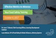 Effective Metrics to Advance Your Food Safety Training Webinar - Effectiv… · and On the Job Training (OJT), and is used as a guide to ensure that the • Stuffing Operator is instructed