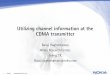Utilizing channel information at the CDMA transmittersignal.ece.utexas.edu/seminars/dsp_seminars/02fall/Balaji.pdf · 1 © NOKIA FILENAMs.PPT/ DATE / NN Utilizing channel information