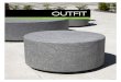OUTFIT · 2020-03-04 · Outfit Plint Ø 600/1200 TG 36, grå sleben eller jetbrændt granit. TG 41, sort sleben eller jetbrændt granit. Vægt 1085 / 266 / 142 kg Montage Stilles