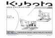 KUBOTA Minibagger KX057-4 · 2020-07-07 · RH418-8135-3 - Original - 07/2015. 2 RH418-8135-3 07/2015 Dear valued customer, please fill in the form below. ... page 14). This documentation