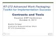 RT-272 Advanced Work Packaging: Toolkit for ...groupasi.net/conferencelibrary/2014/AWPC 2014 - Best...2014/10/08  · RT-272 Advanced Work Packaging: Toolkit for Implementation Success