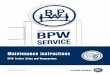 Maintenance instructions: BPW Trailer Axles and Suspensions · 7.1 Overview, Lubrication and Maintenance Work, Visual Inspection Overview For detailed description, see pages 94 -