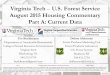 June Housing Commentary - pubs.ext.vt.edu · Virginia Tech – U.S. Forest Service August 2015 Housing Commentary Part A: Current Data ... Multi-Family ≥ 5 unit Permits August 1,170,000