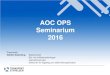 AOC OPS Seminarium 2016 - Transportstyrelsen...2016/11/15  · • EASA recommendation #1: • SIB Minimum Cockpit Occupation. – Första SIB (SIB 2015-04) publicerades 2015-03-27