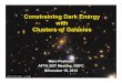 Constraining Dark Energy with Clusters of Galaxies€¦ · Constraining Dark Energy with Clusters of Galaxies Marc Postman AFTA SDT Meeting, GSFC November 19, 2012 MACS 1149+2223