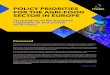 POLICY PRIORITIES FOR THE AGRI-FOOD SECTOR IN EUROPE Manifesto - Final 190321.pdf · Our Manifesto Fostering an environment for safety, quality and innovation in Europe Science and