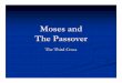 Moses and The Passover · Moses and the Passover Romans 5:6-10 for we yet being without strength, in due time Christ died for ungodly ones. 7 For hardly anyone will die on behalf