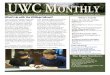 UWC M ONTHLY - JMU monthly/uwc_nov_dec131.pdf · 2020-05-13 · Zach Barnes and conducted workshops in the classroom that dealt with peer review/editing. “Zach has always looked