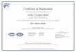 Certificate of Registration Intro Corporationintrocorp.co/library/IntroCorp_ISO9001-2008_Certificate.pdf · Certificate of Registration This certifies that the Quality Management