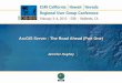 ArcGIS Server - The Road Ahead (Part One)ArcGIS Server - The Road Ahead (Part One) Jennifer Hughey. Agenda ... • JavaScript, Flex, Silverlight 2.0 releases ... • Upgraded to work