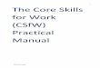 1 The Core Skills for Work (CSfW) Practical Manual Core Skills for Work (CSfW... · The Core Skills for Work Framework describes a set of non-technical skills, knowledge and understandings