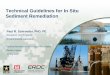 Technical Guidelines for In Situ Sediment Remediation · 2016-05-05 · Provide technical guidelines for evaluating, designing, implementing and monitoring active in situ remediation