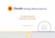 Roadshow OER 2014 v2 - Oando PLC · Oil & Condensate 38% NGL 6% Gas Sales Pr 56% oduction by Pr oduct (boepd) Production, Reserves & Resources All reserves & resources estimates are