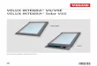 VELUX INTEGRA VS/VSE VELUX INTEGRA Solar VSS...Connect wire as shown and do not install the solar VSS panel until the bottom flashing has been installed. VSE VS If not done already,