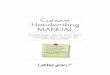 Cursive Handwriting MANUAL · 2019-04-26 · Practise tracing patterns on IWBs or tablets. Fun worksheets are available for all the pattern sets for handwriting practice using pencils